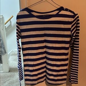 GAP Kids Blue and White Striped Shirt